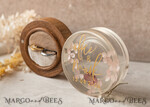 RINGTRÄGERBOXEN & KISSEN Epoxidharz Trauringe Box Epoxidharz- und Holz-Eheringbox für die Zeremonie, Boho Epoxid-Eheringboxen für ihn und sie, transparente Epoxid-Doppelringbox für die Hochzeit, Holzharzblumen-Verlobungsringbox.20