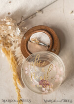 RINGTRÄGERBOXEN & KISSEN Epoxidharz Trauringe Box Epoxidharz- und Holz-Eheringbox für die Zeremonie, Boho Epoxid-Eheringboxen für ihn und sie, transparente Epoxid-Doppelringbox für die Hochzeit, Holzharzblumen-Verlobungsringbox.20