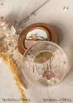 RINGTRÄGERBOXEN & KISSEN Epoxidharz Trauringe Box Epoxidharz- und Holz-Eheringbox für die Zeremonie, Boho Epoxid-Eheringboxen für ihn und sie, transparente Epoxid-Doppelringbox für die Hochzeit, Holzharzblumen-Verlobungsringbox.20