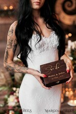 RING BEARER BOXES & PILLOWS Epoxy Wedding rings Box Custom Wedding Ring box for ceremony, wood wedding ring box  • rustic wedding rings box • real flowers in resin luxury ring box3