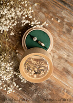 RINGTRÄGERBOXEN & KISSEN Epoxidharz Trauringe Box Personalisierte Ringbox für Eheringe, Holz-Eheringbox • rustikale Eheringbox • echte Blumen in Harz Luxus-Ringbox18
