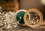 RINGTRÄGERBOXEN & KISSEN Epoxidharz Trauringe Box Personalisierte Ringbox für Eheringe, Holz-Eheringbox • rustikale Eheringbox • echte Blumen in Harz Luxus-Ringbox18