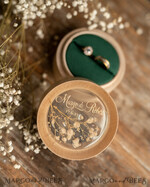 RINGTRÄGERBOXEN & KISSEN Epoxidharz Trauringe Box Personalisierte Ringbox für Eheringe, Holz-Eheringbox • rustikale Eheringbox • echte Blumen in Harz Luxus-Ringbox18