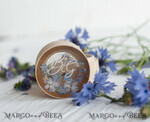 RING BEARER BOXES & PILLOWS Epoxy Wedding rings Box Presonaised Ring Box for wedding bands, wood wedding ring box  • rustic wedding rings box • real flowers in resin luxury ring box8