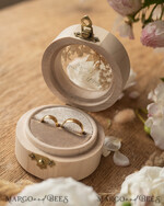 RING BEARER BOXES & PILLOWS Epoxy Wedding rings Box Luxury Resin Wedding Ring Box, Minimalistic Engraved Real Flower Ring Box, Personalized Epoxy Box With Nude Velvet, Rustic Bespoke Ring Box11