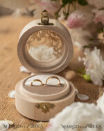 RING BEARER BOXES & PILLOWS Epoxy Wedding rings Box Luxury Resin Wedding Ring Box, Minimalistic Engraved Real Flower Ring Box, Personalized Epoxy Box With Nude Velvet, Rustic Bespoke Ring Box11