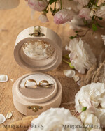 RING BEARER BOXES & PILLOWS Epoxy Wedding rings Box Luxury Resin Wedding Ring Box, Minimalistic Engraved Real Flower Ring Box, Personalized Epoxy Box With Nude Velvet, Rustic Bespoke Ring Box11