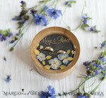 RING BEARER BOXES & PILLOWS Epoxy Wedding rings Box Presonaised Ring Box for wedding bands, rustic glam wedding ring box  • handmade ring bearer box • velvet luxury ring box5