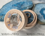 RING BEARER BOXES & PILLOWS Epoxy Wedding rings Box Elegant Epoxy Wedding Ring Box, Customized Resin Ring Box With Engraving, Minimalistic Real Flower Wedding Ring Box With Velvet, Rustic Wedding Stationery5
