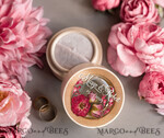 RINGTRÄGERBOXEN & KISSEN Epoxidharz Trauringe Box Luxus Harz Hochzeitsringbox, minimalistische gravierte echte Blumenringbox, personalisierte Epoxibox mit nackt Samt, rustikale maßgeschneiderte Ringbox Nikola drugie.7