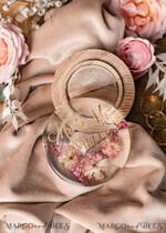 RINGTRÄGERBOXEN & KISSEN Epoxidharz Trauringe Box Epoxidharz und Holz Hochzeitsringbox für die Zeremonie, Boho Epoxid Hochzeitsringboxen für ihn und sie, transparente Epoxid Doppelringbox für die Hochzeit, Holzharz Blumen Heiratsantragsringbox.30