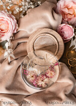 RINGTRÄGERBOXEN & KISSEN Epoxidharz Trauringe Box Epoxidharz und Holz Hochzeitsringbox für die Zeremonie, Boho Epoxid Hochzeitsringboxen für ihn und sie, transparente Epoxid Doppelringbox für die Hochzeit, Holzharz Blumen Heiratsantragsringbox.30