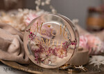RINGTRÄGERBOXEN & KISSEN Epoxidharz Trauringe Box Epoxidharz und Holz Hochzeitsringbox für die Zeremonie, Boho Epoxid Hochzeitsringboxen für ihn und sie, transparente Epoxid Doppelringbox für die Hochzeit, Holzharz Blumen Heiratsantragsringbox.30