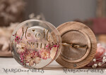 RINGTRÄGERBOXEN & KISSEN Epoxidharz Trauringe Box Epoxidharz und Holz Hochzeitsringbox für die Zeremonie, Boho Epoxid Hochzeitsringboxen für ihn und sie, transparente Epoxid Doppelringbox für die Hochzeit, Holzharz Blumen Heiratsantragsringbox.30