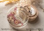 RINGTRÄGERBOXEN & KISSEN Epoxidharz Trauringe Box Epoxidharz und Holz Hochzeitsringbox für die Zeremonie, Boho Epoxid Hochzeitsringboxen für ihn und sie, transparente Epoxid Doppelringbox für die Hochzeit, Holzharz Blumen Heiratsantragsringbox.30