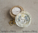 RINGTRÄGERBOXEN & KISSEN Epoxidharz Trauringe Box Epoxidharz- und Holz-Eheringbox für die Zeremonie, Boho Epoxid-Eheringboxen für ihn und sie, transparente Epoxid-Doppelingbox für die Hochzeit, Holzharzblumen Verlobungsringbox.14