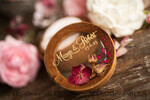 RING BEARER BOXES & PILLOWS Epoxy Wedding rings Box Presonaised Ring Box for wedding bands, wood wedding ring box  • rustic wedding rings box • real flowers in resin luxury ring box21