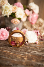 RING BEARER BOXES & PILLOWS Epoxy Wedding rings Box Presonaised Ring Box for wedding bands, wood wedding ring box  • rustic wedding rings box • real flowers in resin luxury ring box21