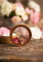RING BEARER BOXES & PILLOWS Epoxy Wedding rings Box Presonaised Ring Box for wedding bands, wood wedding ring box  • rustic wedding rings box • real flowers in resin luxury ring box21
