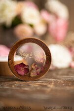 RING BEARER BOXES & PILLOWS Epoxy Wedding rings Box Presonaised Ring Box for wedding bands, wood wedding ring box  • rustic wedding rings box • real flowers in resin luxury ring box21