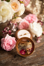 RING BEARER BOXES & PILLOWS Epoxy Wedding rings Box Presonaised Ring Box for wedding bands, wood wedding ring box  • rustic wedding rings box • real flowers in resin luxury ring box21