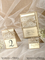 PLACE CARDS / TABLE CARDS Rustic Eco Wedding Place cards Shimmer Ecru Eco Wedding Place Cards, Rustic Place Cards, Lace and Burlap Twine Wedding Name Cards with Pearl Decor, Eco Rustic Name Tags,  Editable Text5