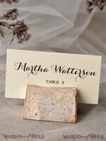 PLACE CARDS / TABLE CARDS Rustic Eco Wedding Place cards Minimalist Ecru Wedding Place Cards, Rustic Name Tags, Simple Romantic Wedding Name Tags, Custom Text, Rustic Place Cards, Minimalistic Ecru Escort Card3