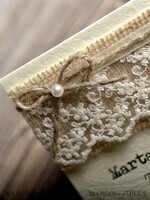 PLACE CARDS / TABLE CARDS Rustic Eco Wedding Place cards Ecru Eco Wedding Place Cards, Rustic Place Cards, Lace and Burlap Twine Wedding Name Cards with Pearl Decor, Eco Rustic Name Tags, Editable Text, Romantic Decor3