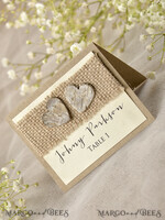 PLATZKARTEN / TISCHKARTEN  
 Rustikale Eco-Hochzeitsplatzkarten Rustikale Elfenbein-Hochzeitsplatzkarten, natürliche Jute mit Birkenherz, Holzherz-Dekor, elegante schwarze Druckschrift, zarte Hochzeitsstationery, rustikale Begleitkarten6