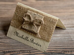 PLACE CARDS / TABLE CARDS Rustic Eco Wedding Place cards Rustic Ivory Wedding Place Cards with Natural Burlap, Simple Wedding Name Tags with Burlap Twine Bow, Birch Decor, Elegant Wedding Stationery, Editable Text3