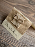 PLACE CARDS / TABLE CARDS Rustic Eco Wedding Place cards Rustic Ivory Wedding Place Cards with Natural Burlap, Simple Wedding Name Tags with Burlap Twine Bow, Birch Decor, Elegant Wedding Stationery, Editable Text3