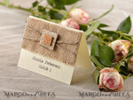 PLACE CARDS / TABLE CARDS Rustic Eco Wedding Place cards Rustic Ivory Wedding Place Cards, Wedding Name Tags with Natural Burlap and Twine, Elegant Wedding Stationery, Simple Wedding Place Cards, Editable Text3