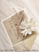 PLACE CARDS / TABLE CARDS Rustic Eco Wedding Place cards Romantic Eco Brown Wedding Place Cards, Ivory Name Tag with White Flower and Burlap Twine, Rustic Wedding Stationery, Elegant Wedding Place Cards, Editable Text3