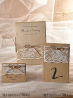 PLACE CARDS / TABLE CARDS Rustic Eco Wedding Place cards Simple Eco Brown Wedding Place Card, White Lace with Brown Burlap Twine, Delitace Wedding Stationery, Rustic Wedding Place Cards, Editable Text, Rustic Cards3