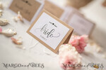 PLATZKARTEN / TISCHKARTEN  
 Rustikale Eco-Hochzeitsplatzkarten Minimalistische weiße Hochzeitsplatzkarten, rustikales öko-braun mit schwarzem Druck, zarte Hochzeitsnamensschilder, einzigartige Hochzeitsstationery, individuell formulierte Begleitkarten.12