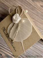 PLACE CARDS / TABLE CARDS Rustic Eco Wedding Place cards Rustic Eco Brown Wedding Place Cards, Delicate Wedding Name Tag with White Rose Decor, Burlap Twine and Dried Leaf, Unique Eco Wedding Stationery, Editable Text3