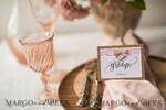 PLACE CARDS / TABLE CARDS Rustic Eco Wedding Place cards Minimalistic White Wedding Place Cards with Pink Twine and Wooden Heart, Rustic Eco Brown with Black Printout, Delicate Wedding Name Tags, Boho Escort Card8
