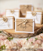 PLACE CARDS / TABLE CARDS Rustic Eco Wedding Place cards Minimalistic White Wedding Place Cards with Burlap Twine and Wooden Heart, Rustic Eco Brown with Black Printout, Delicate Wedding Name Tags, Editable Text7