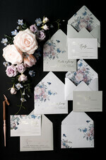 HOCHZEITS EINLADUNGEN blumig / Boho / Aquarell Elegante Hochzeitskarten, florale Boho-Einladungen, Blumen23