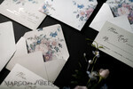 HOCHZEITS EINLADUNGEN blumig / Boho / Aquarell Elegante Hochzeitskarten, florale Boho-Einladungen, Blumen23