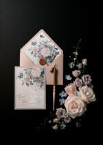 HOCHZEITS EINLADUNGEN blumig / Boho / Aquarell Elegante Hochzeitskarten, florale Boho-Einladungen, Blumen23