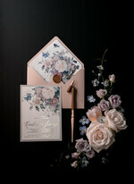HOCHZEITS EINLADUNGEN blumig / Boho / Aquarell Elegante Hochzeitskarten, florale Boho-Einladungen, Blumen23