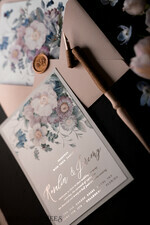 HOCHZEITS EINLADUNGEN blumig / Boho / Aquarell Elegante Hochzeitskarten, florale Boho-Einladungen, Blumen23