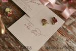 HOCHZEITS EINLADUNGEN blumig / Boho / Aquarell Hochzeitseinladungset elegant mit kalligraphischem Druck floralen pastellpfirsich37