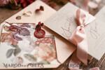 HOCHZEITS EINLADUNGEN blumig / Boho / Aquarell Hochzeitseinladungset elegant mit kalligraphischem Druck floralen pastellpfirsich37