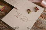 HOCHZEITS EINLADUNGEN blumig / Boho / Aquarell Hochzeitseinladungset elegant mit kalligraphischem Druck floralen pastellpfirsich37