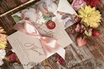 HOCHZEITS EINLADUNGEN blumig / Boho / Aquarell Hochzeitseinladungset elegant mit kalligraphischem Druck floralen pastellpfirsich37