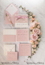 WEDDING INVITATIONS vintage lace/ rustic lace Handmade wedding invitation, lace invites19