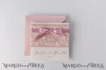 WEDDING INVITATIONS vintage lace/ rustic lace Handmade wedding invitation, lace invites19