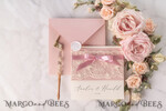 WEDDING INVITATIONS vintage lace/ rustic lace Handmade wedding invitation, lace invites19